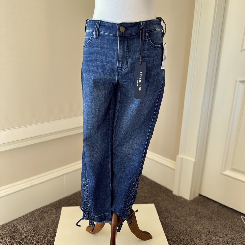 Liverpool abby crop skinny jeans